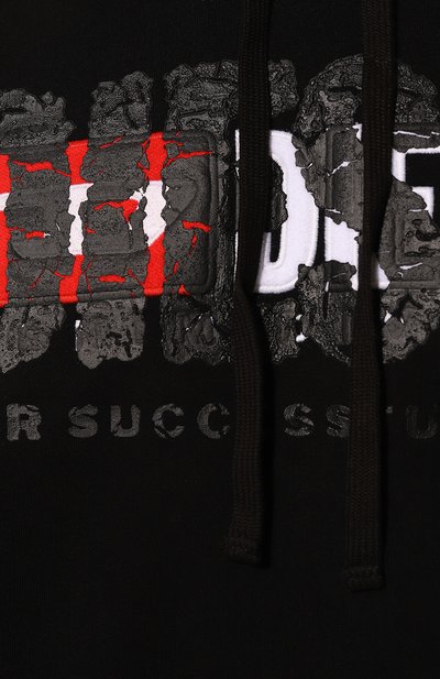 Хлопковое худи DIESEL, арт. A11779/0IAJH, фото 5