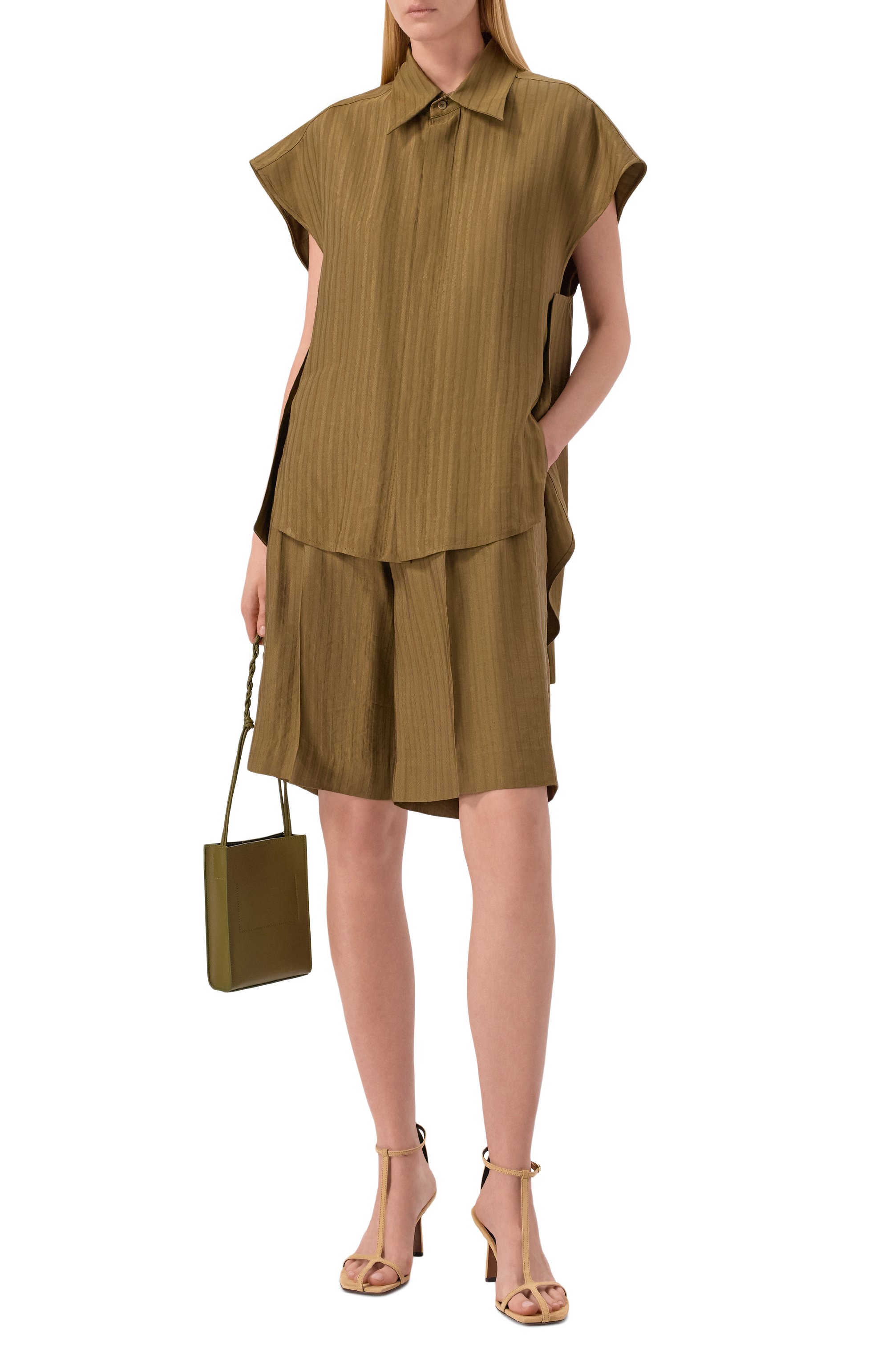 Рубашка изо льна и вискозы PETAR PETROV, арт. S26TB9, фото 2