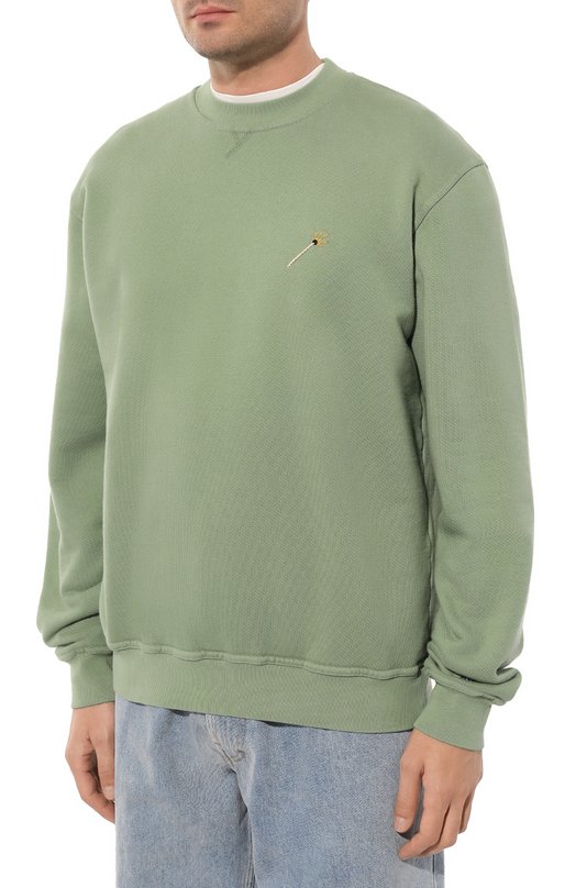 Хлопковый свитшот Nick Fouquet Зелёный, фото 3