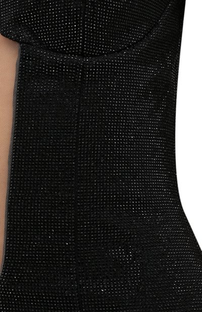 Платье из вискозы BALMAIN черного цвета по цене 1280000 руб., арт. VF0RM000/A094, фото 5 Платье из вискозы BALMAIN, арт. VF0RM000/A094, фото 5