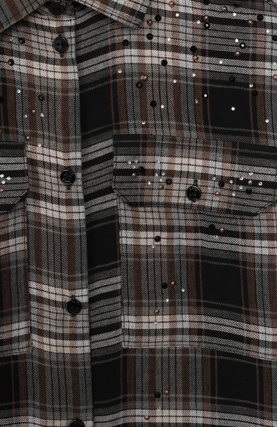 Рубашка из вискозы MSGM KIDS разноцветного цвета по цене 20900 руб., арт. F5MSJGSI133, фото 3 Рубашка из вискозы MSGM KIDS, арт. F5MSJGSI133, фото 3