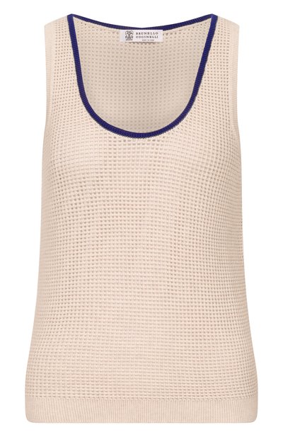Женский хлопковый топ BRUNELLO CUCINELLI, арт. M19225720