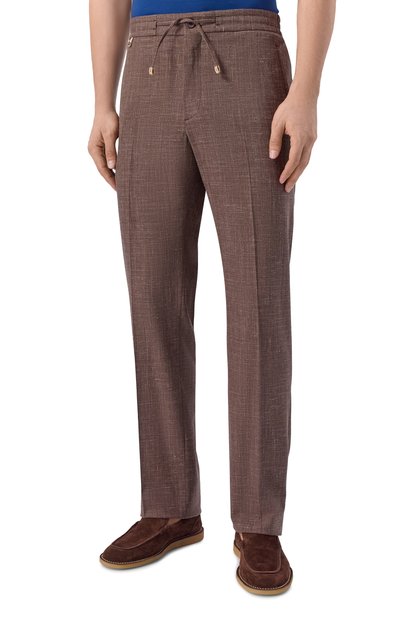 Брюки из шерсти и шелка STEFANO RICCI, арт. M1T610021A/WKL08U, фото 3