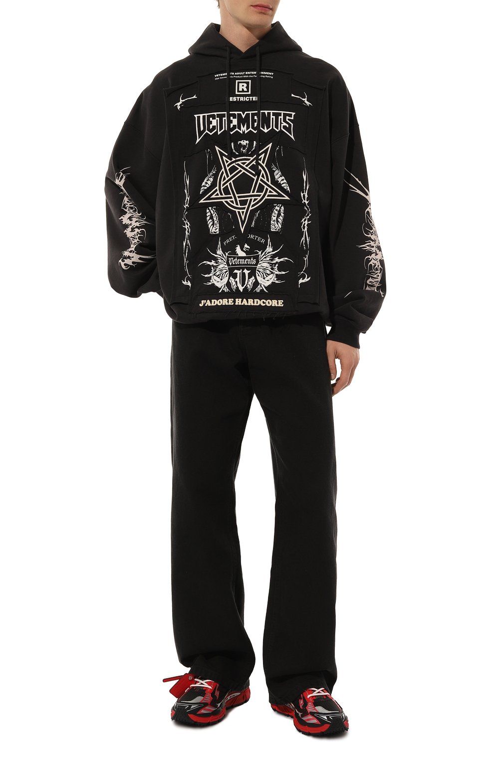 Комбинированные кроссовки be right back OFF-WHITE, арт. 0MIA295W24FAB001, фото 2