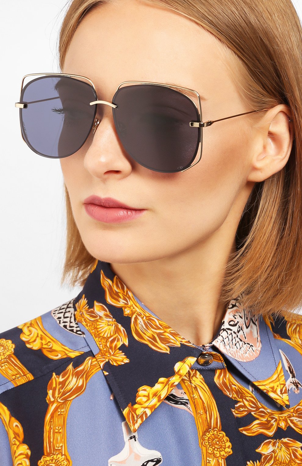 Солнцезащитные очки DIOR EYEWEAR черного цвета по цене 32450 руб., арт. DI0RSTELLAIRE6 J5G, фото 2 Солнцезащитные очки DIOR EYEWEAR, арт. DI0RSTELLAIRE6 J5G, фото 2