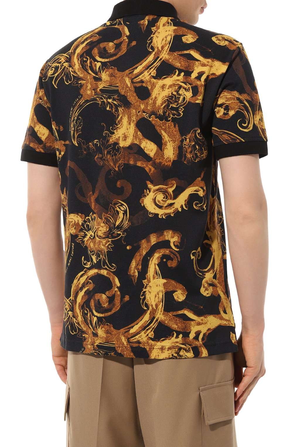 Хлопковое поло VERSACE JEANS COUTURE, арт. 76GAG6S0/JS286, фото 4