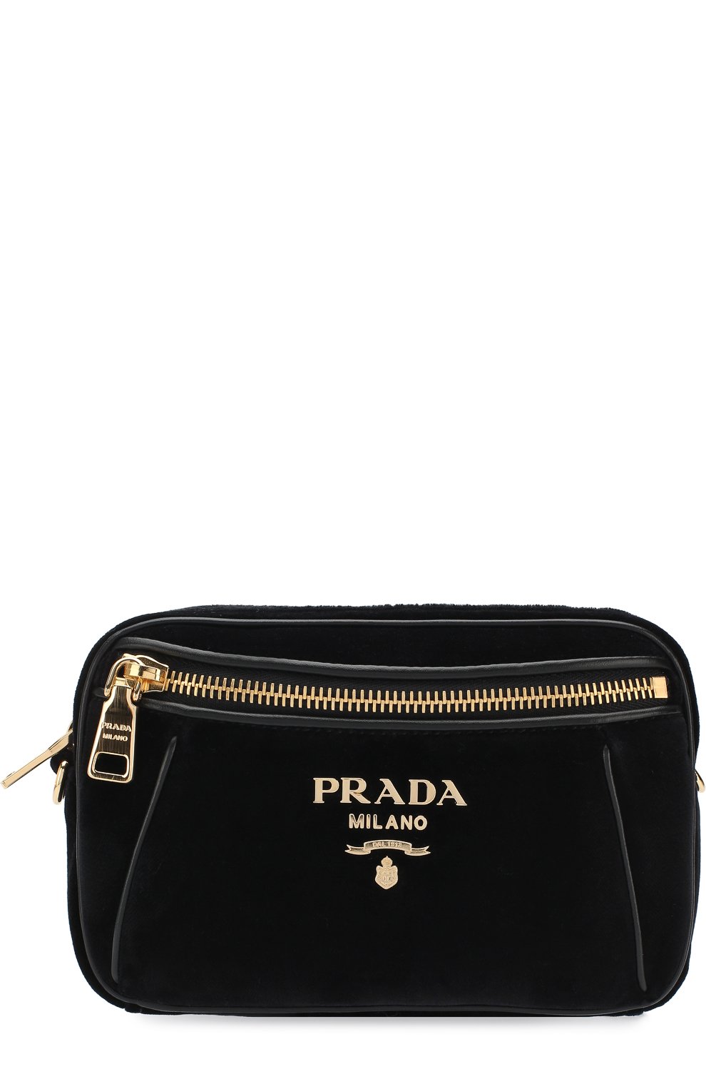 Сумка из вельвета PRADA, арт. 1BL006-68-F0002-OOO, фото 1