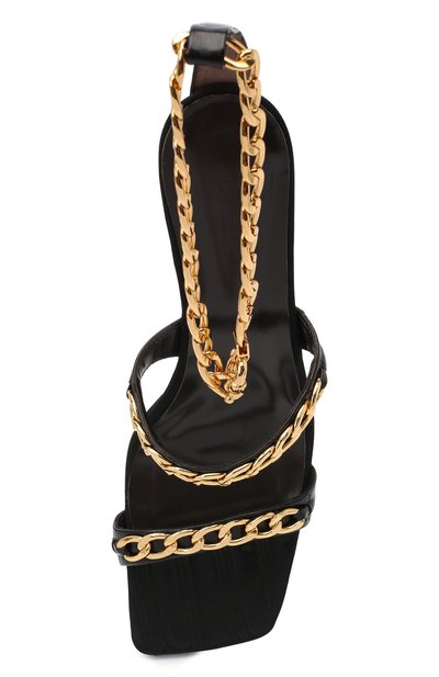 Кожаные босоножки gina BY FAR черного цвета по цене 61550 руб., арт. 20PFGNSBLCRE, фото 5 Кожаные босоножки gina BY FAR, арт. 20PFGNSBLCRE, фото 5