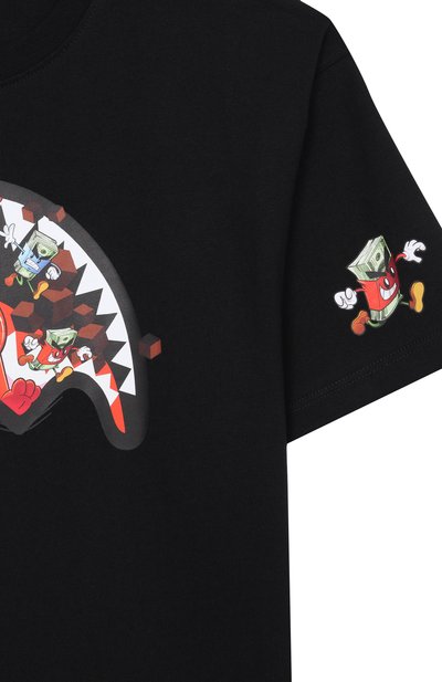 Хлопковая футболка SPRAYGROUND, арт. SPY1423BLK, фото 3