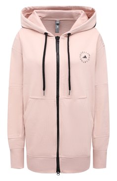 Женский хлопковый кардиган ADIDAS BY STELLA MCCARTNEY розового цвета, арт. GL4260 | Фото 1 (Рукава: Длинные; Региональные ограничения белый список (Axapta Mercury): Не проставлено, RU; Длина (для топов): Стандартные; Материал сплава: Проставлено; Материал внешний: Хлопок; Стили: Спорт-шик; Женское Кросс-КТ: Кардиган-одежда; Драгоценные камни: Проставлено)