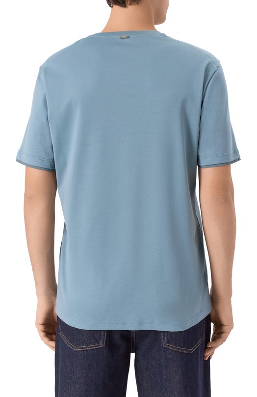 Хлопковая футболка Herno JG00031UR/52052 Зелёный  JG00031UR/52052 Фото 4