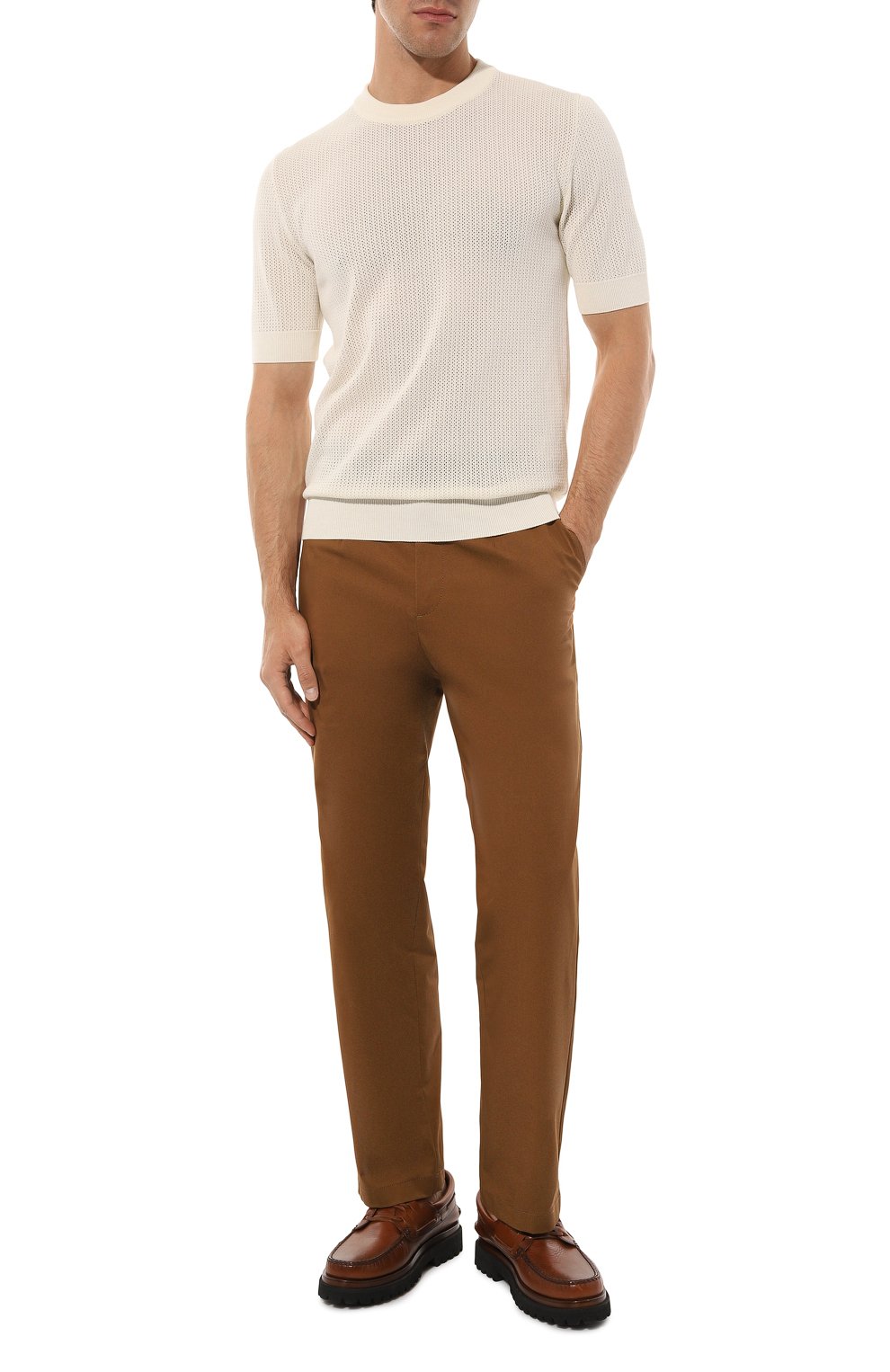 Хлопковые брюки DOLCE & GABBANA, арт. GV5ZHT/FUFML, фото 2