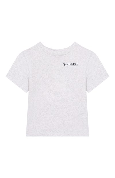 Хлопковая футболка SPORTY AND RICH, арт. T004876300GY03_001