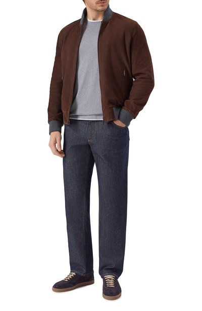 Хлопковая футболка FEDELI, арт. TU000200/JERSEY MELANGE, фото 2