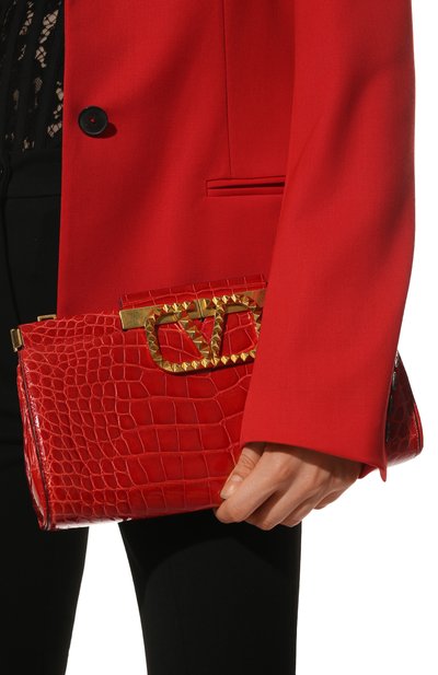 Клатч alcove из кожи аллигатора VALENTINO, арт. XW2B0K01/SUT/AMIS, фото 2