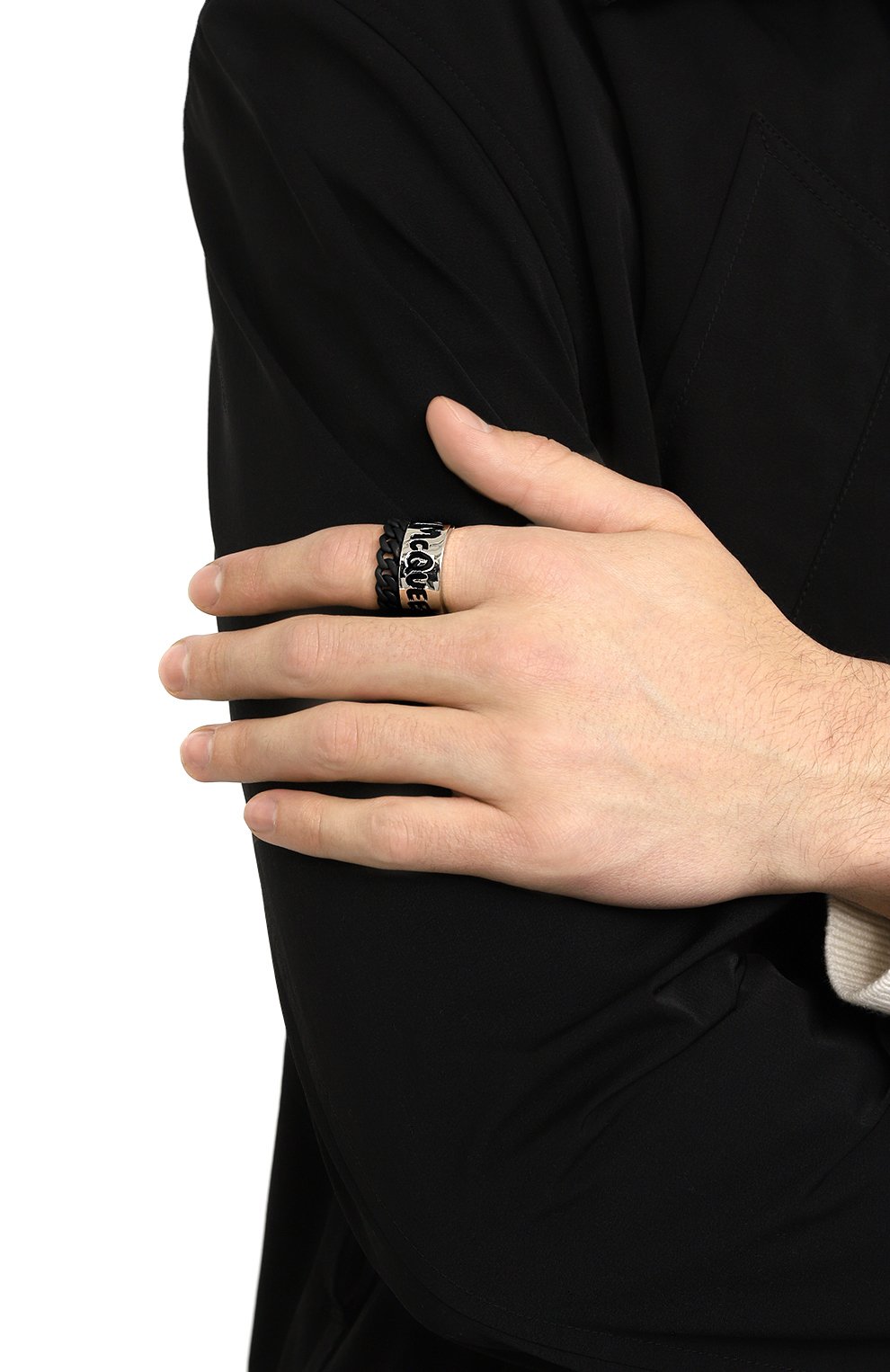 Кольцо ALEXANDER MCQUEEN серебряного цвета по цене 41750 руб., арт. 663855/IAG2Y, фото 2 Кольцо ALEXANDER MCQUEEN, арт. 663855/IAG2Y, фото 2