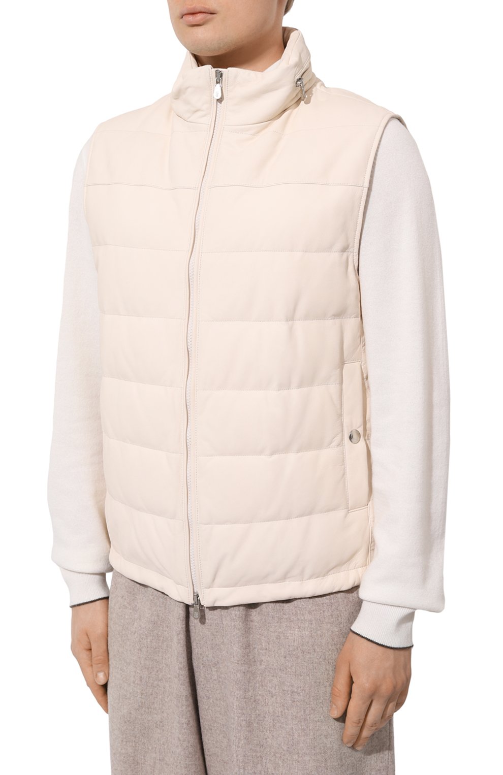 Кожаный жилет BRUNELLO CUCINELLI, арт. MPJER1924, фото 3