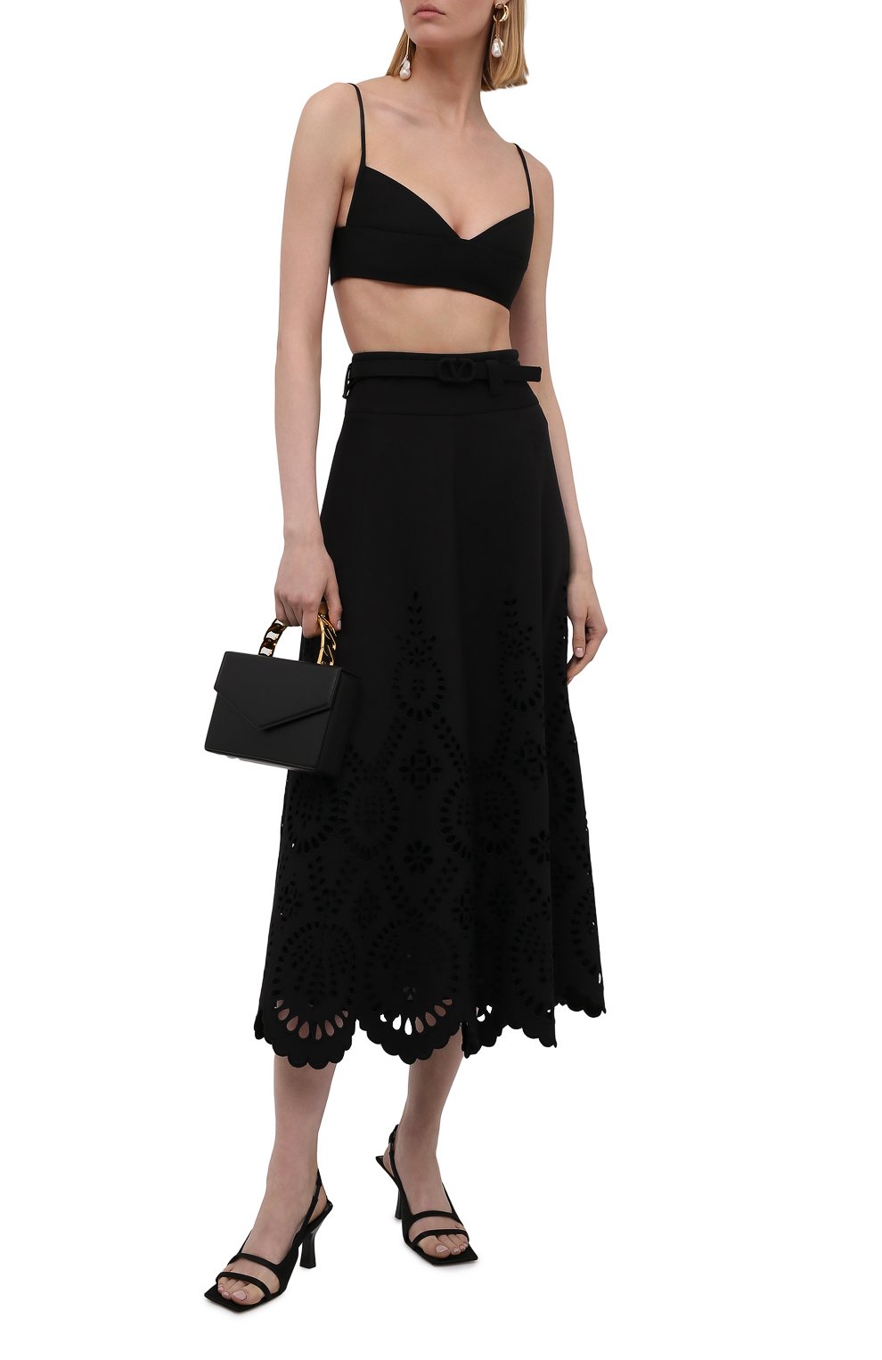 Бра-топ из шерсти и шелка VALENTINO, арт. WB3AE6261CF, фото 2