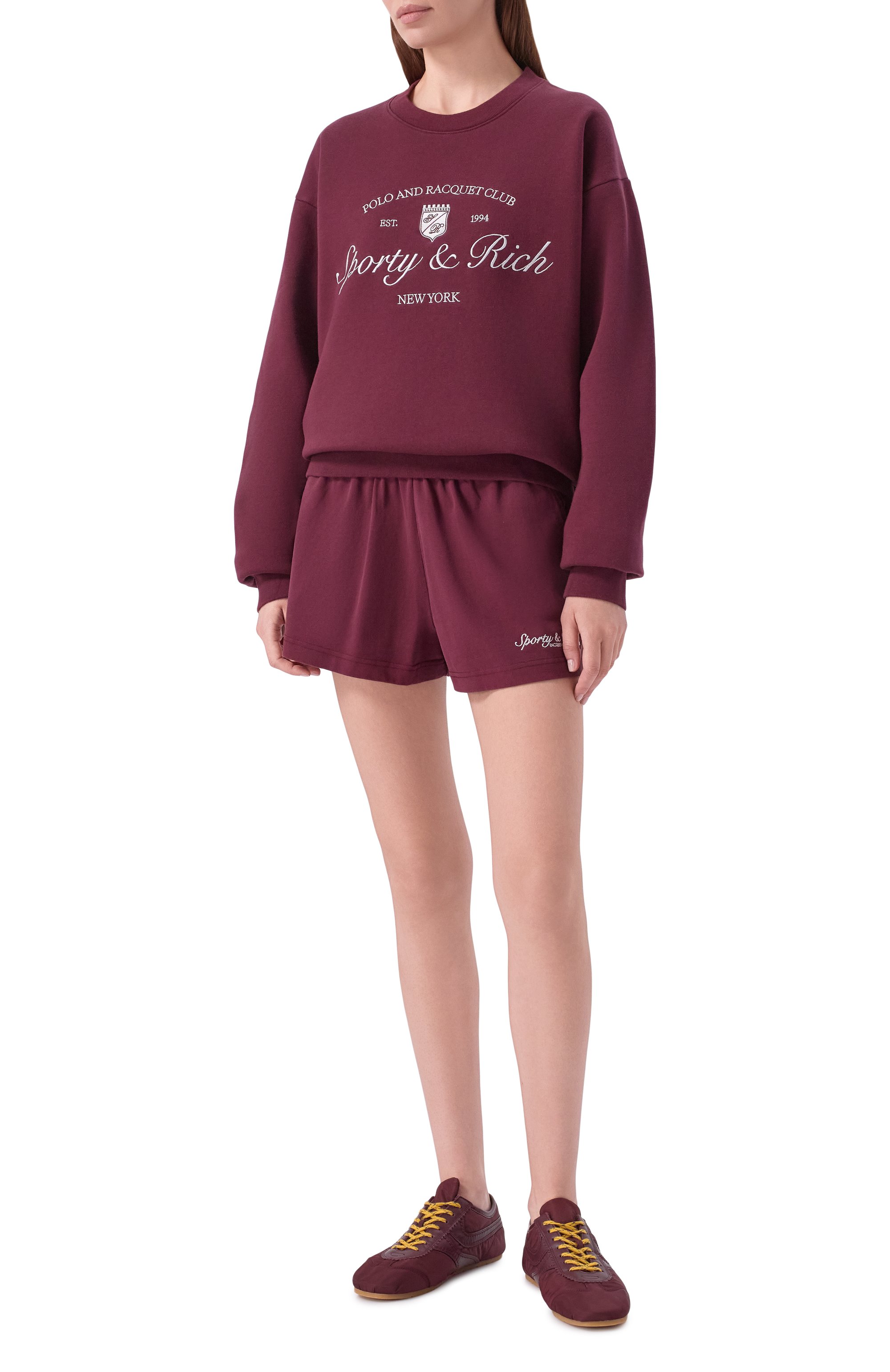 Хлопковый свитшот SPORTY AND RICH, арт. ST09875412RE02, фото 2