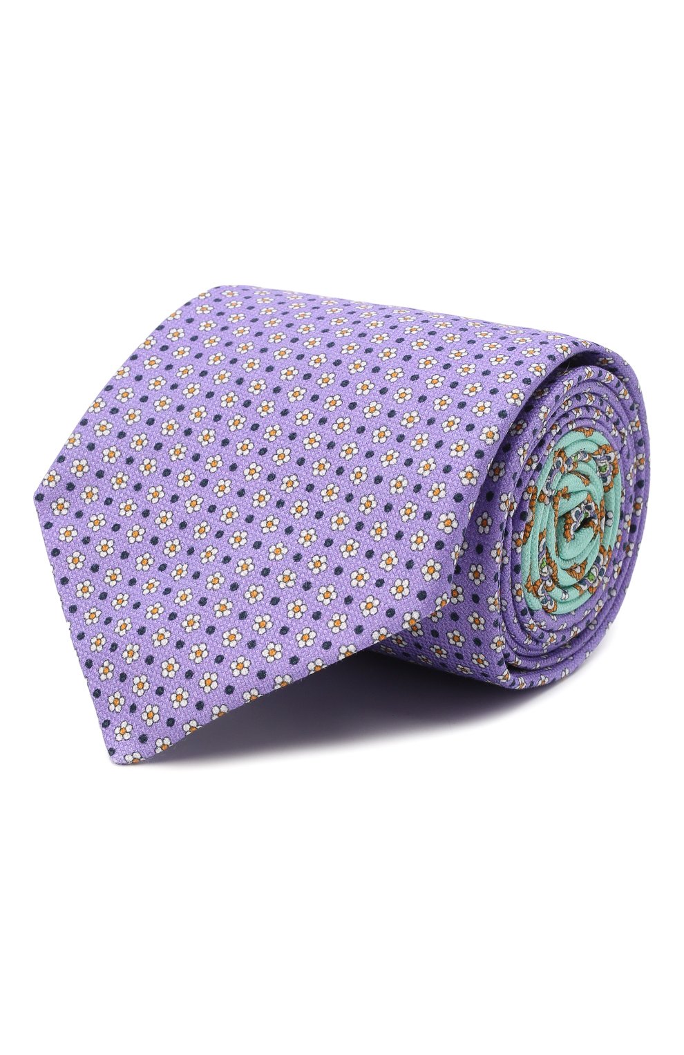 Хлопковый галстук ETON сиреневого цвета по цене 14150 руб., арт. A000 33291, фото 1 Хлопковый галстук ETON, арт. A000 33291, фото 1