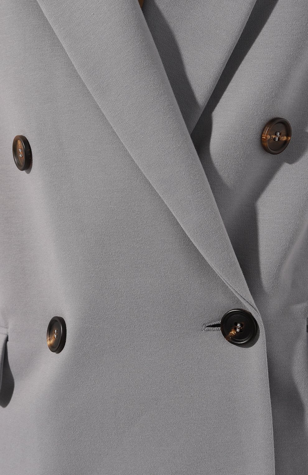 Двубортный жакет BRUNELLO CUCINELLI серого цвета по цене 371500 руб., арт. M0R242285P, фото 5 Двубортный жакет BRUNELLO CUCINELLI, арт. M0R242285P, фото 5