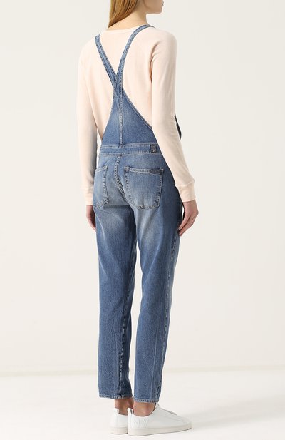 Джисновый комбинезон с потертостями 7 FOR ALL MANKIND, арт. SCRK730CI, фото 4