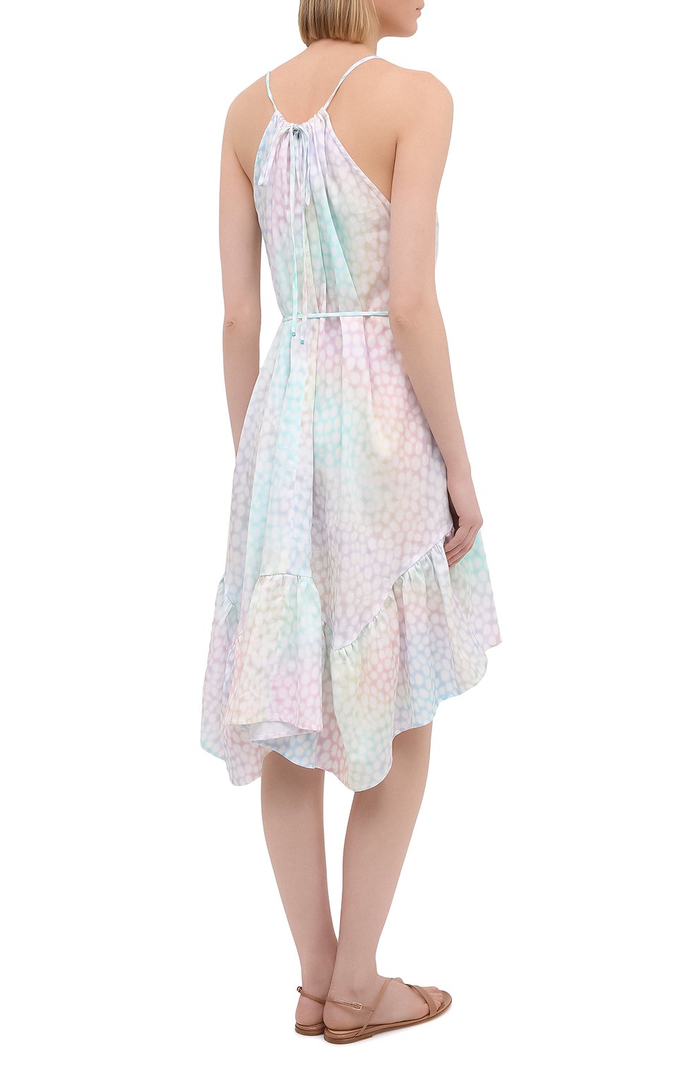 Хлопковое платье A MERE CO разноцветного цвета по цене 69500 руб., арт. AMC-RSS21-322IR, фото 4 Хлопковое платье A MERE CO, арт. AMC-RSS21-322IR, фото 4