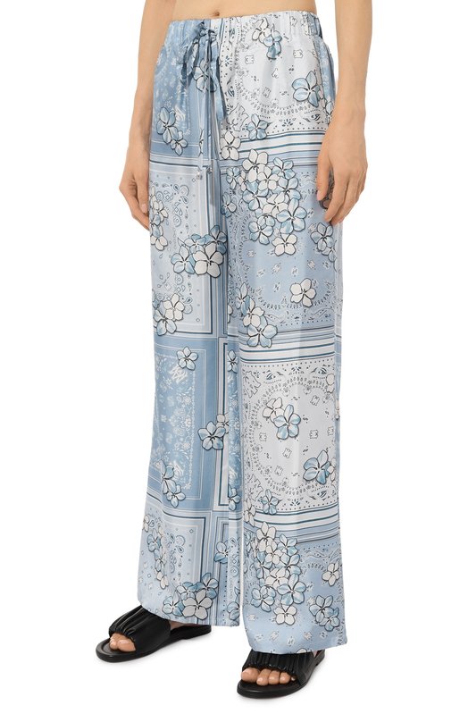 Шелковые брюки Amiri AWPACA1002 Голубой  AWPACA1002 Фото 3