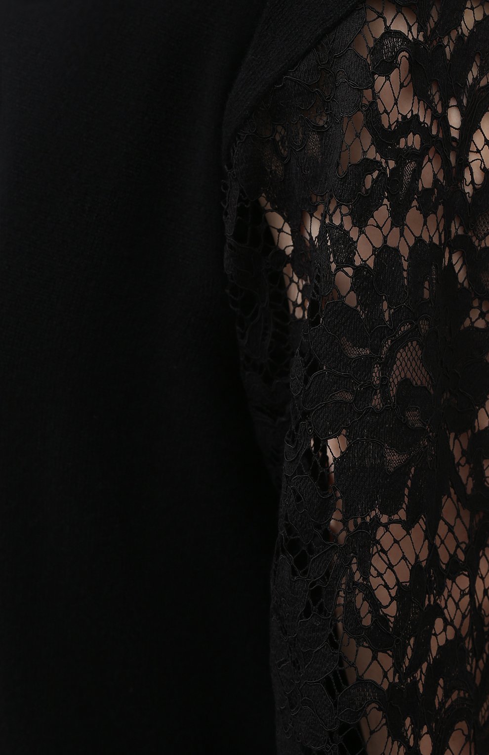 Пуловер из кашемира и хлопка DOLCE & GABBANA черного цвета по цене 128000 руб., арт. FX960T/JAM70, фото 5 Пуловер из кашемира и хлопка DOLCE & GABBANA, арт. FX960T/JAM70, фото 5