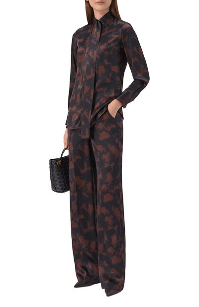 Женские атласные брюки KITON, арт. D48122K0584I