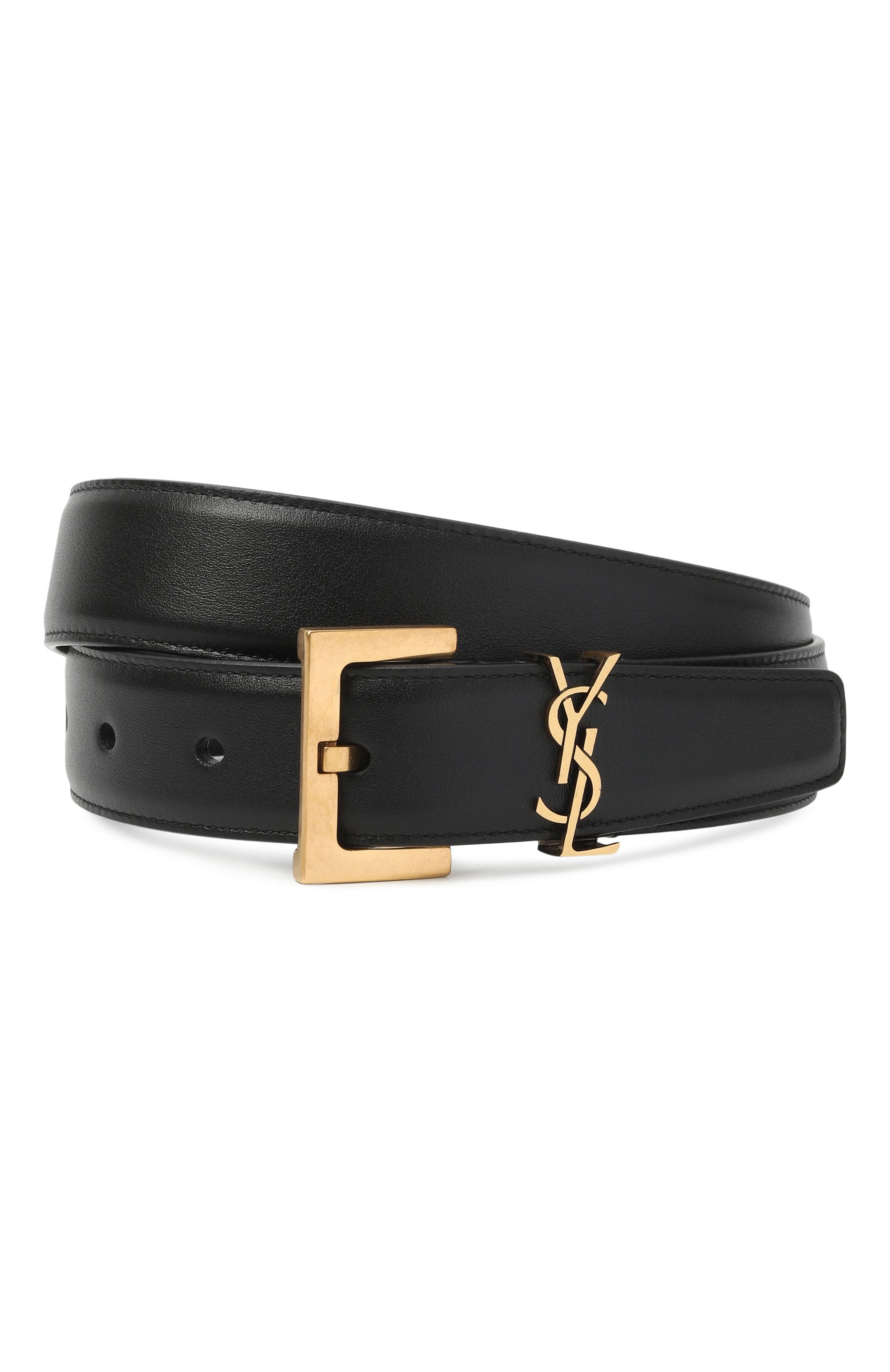 Кожаный ремень monogram SAINT LAURENT, арт. 634437/B000W, фото 1