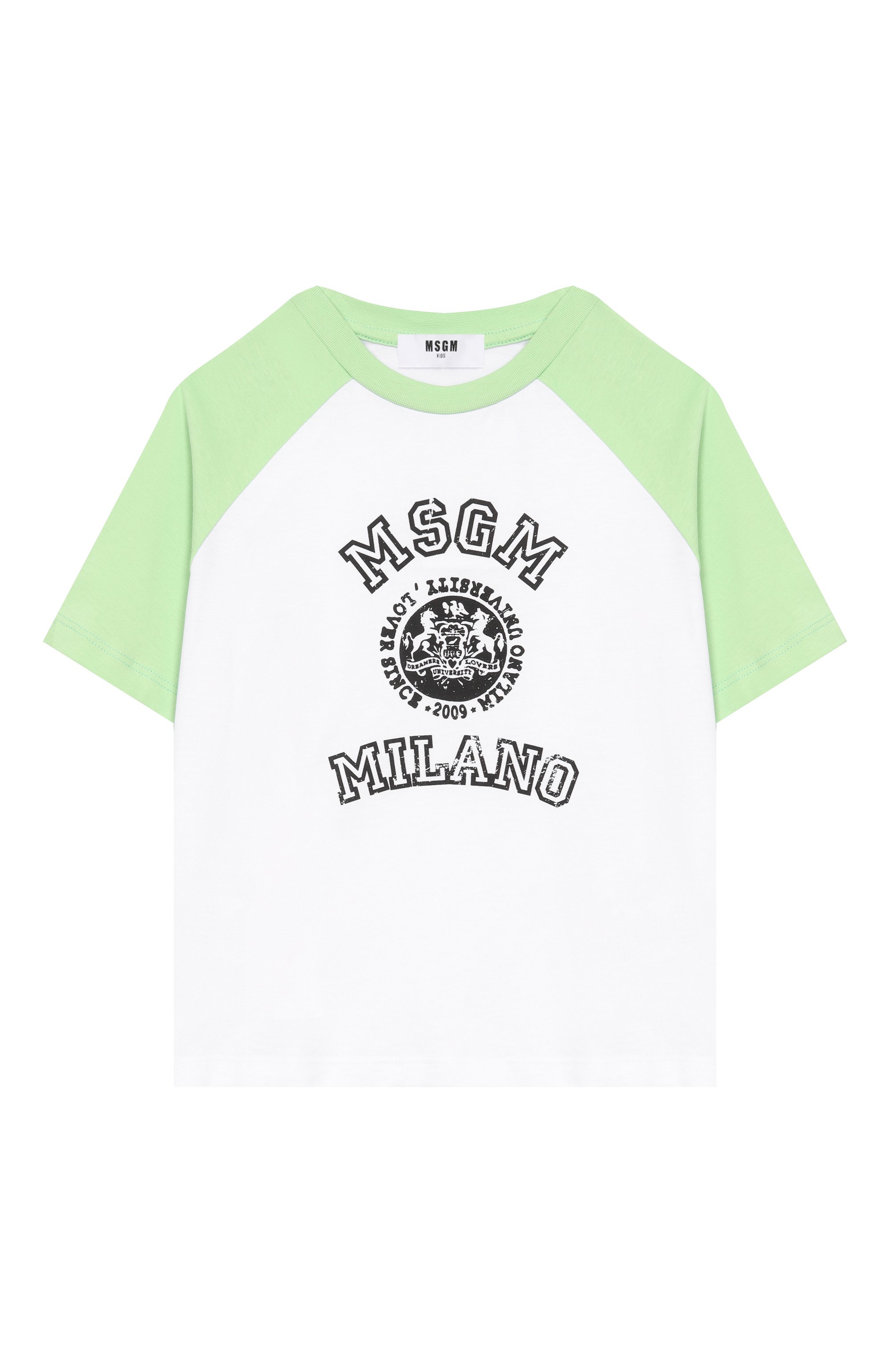 Хлопковая футболка MSGM KIDS, арт. S6MSJBTH060, фото 1