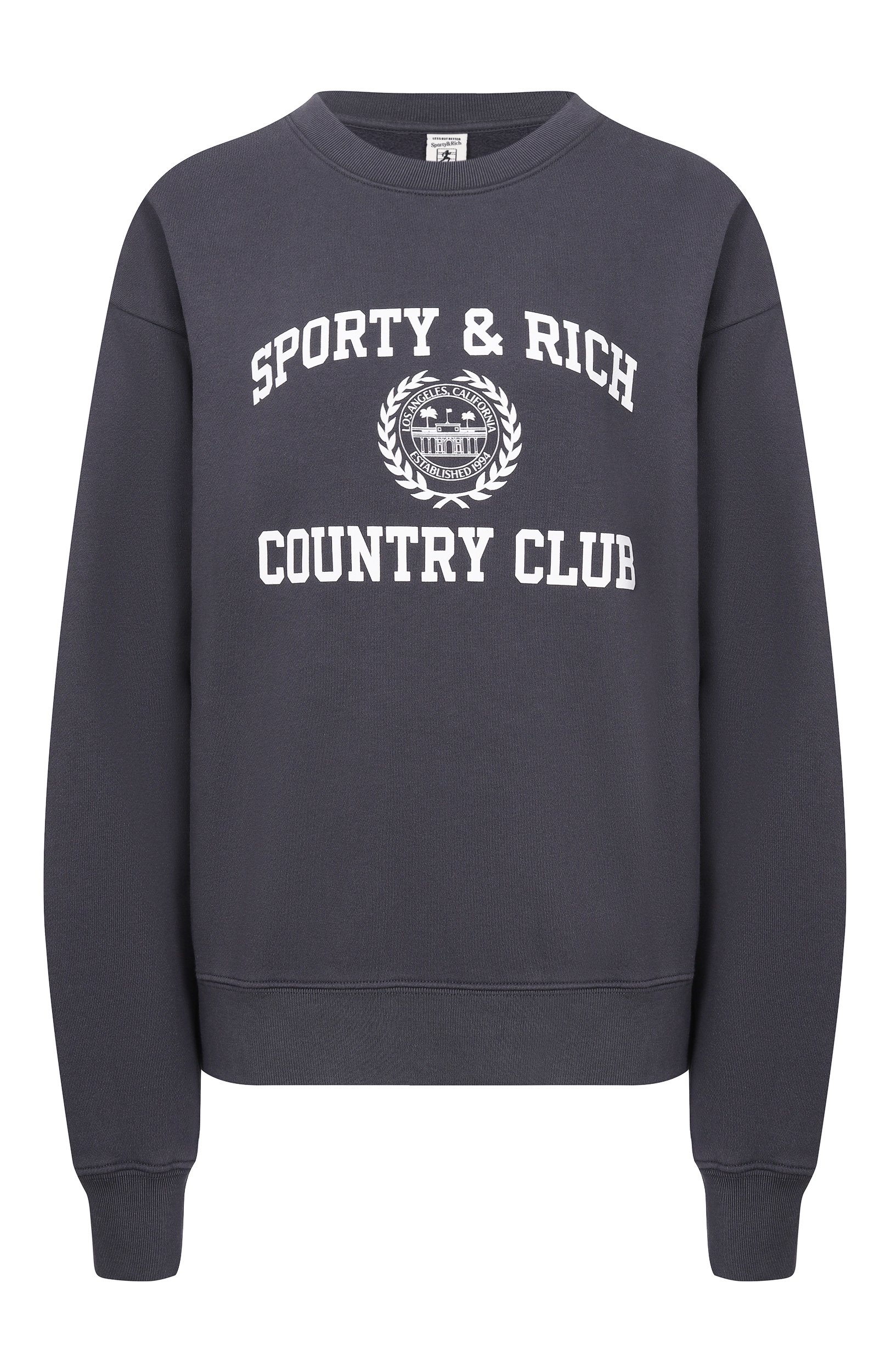 Хлопковый свитшот SPORTY AND RICH, арт. ST098711218GY25, фото 1