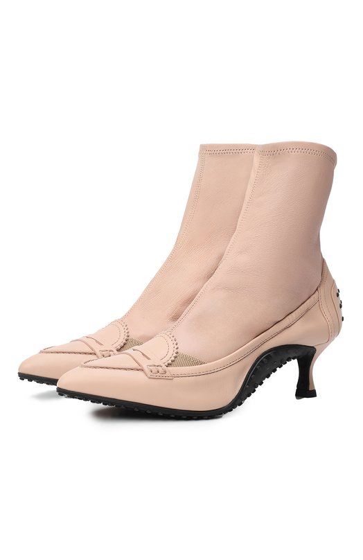 

Кожаные ботильоны Tod’s, Розовый