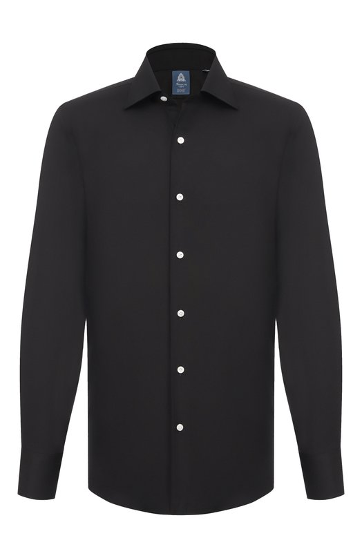 Хлопковая сорочка Finamore 1925 MILAN0/C0643 Чёрный MILAN0/C0643