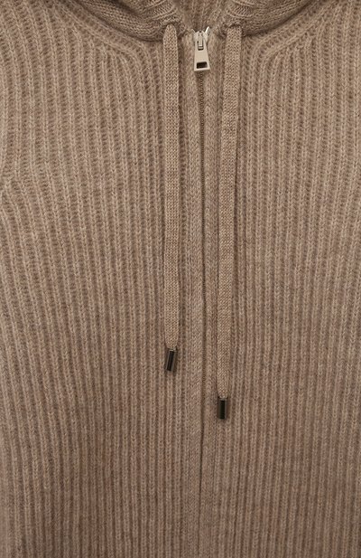Кашемировый кардиган GIORGETTI CASHMERE темно-бежевого цвета по цене 51800 руб., арт. MB1834/8-14, фото 3 Кашемировый кардиган GIORGETTI CASHMERE, арт. MB1834/8-14, фото 3