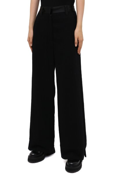 Брюки из хлопка и шерсти ANN DEMEULEMEESTER, арт. 2002-1416-P-165-099, фото 3