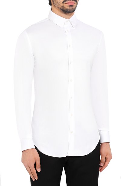 Хлопковая рубашка GIORGIO ARMANI, арт. 8WGCCZ97/JZ070, фото 3