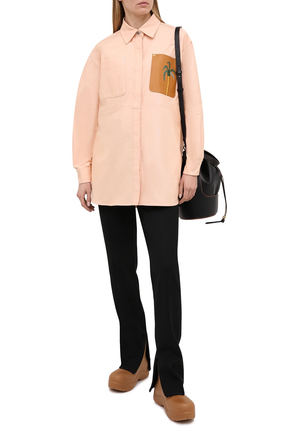 Хлопковая рубашка LOEWE, арт. S897Y02X01, фото 2