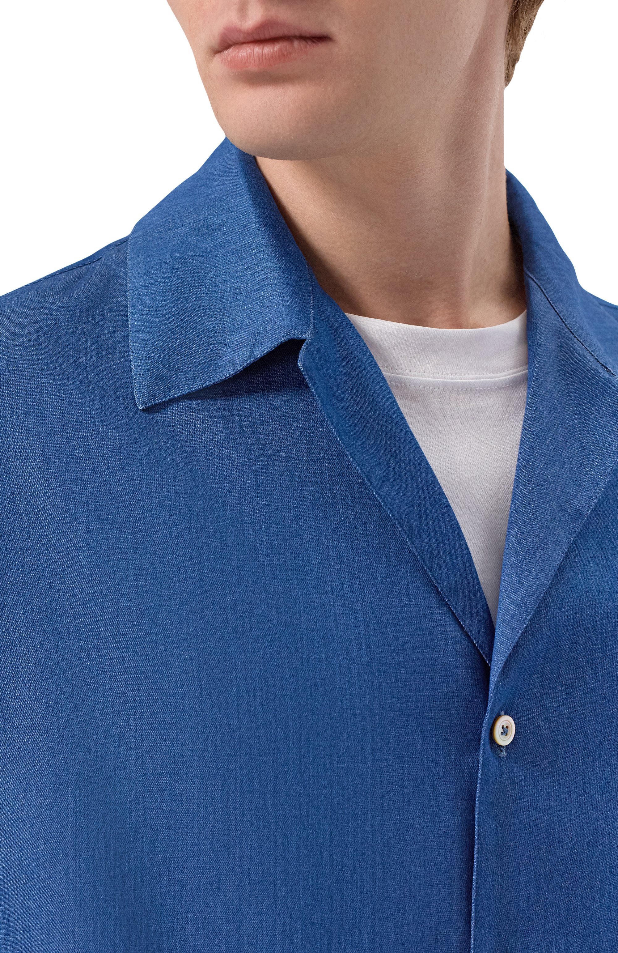 Хлопковая рубашка KITON, арт. UMC028H09696, фото 5