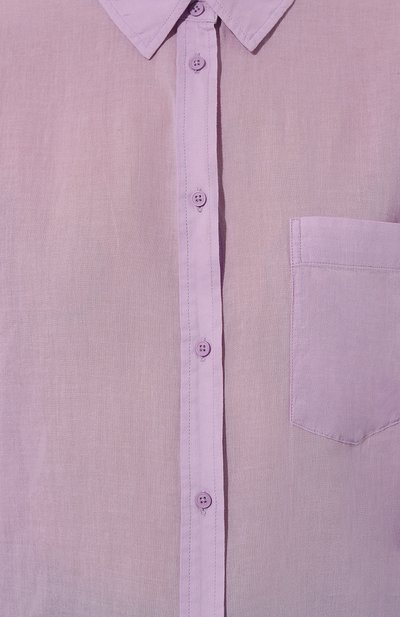 Хлопковая рубашка 7 FOR ALL MANKIND сиреневого цвета по цене 22800 руб., арт. JSFL5680LA, фото 5 Хлопковая рубашка 7 FOR ALL MANKIND, арт. JSFL5680LA, фото 5