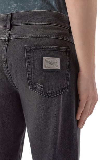 Джинсы luxury DOLCE & GABBANA темно-серого цвета по цене 89950 руб., арт. GYQFCD/G80M9, фото 5 Джинсы luxury DOLCE & GABBANA, арт. GYQFCD/G80M9, фото 5