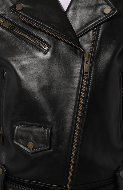 Кожаная куртка CHAUD STUDIO черного цвета по цене 150000 руб., арт. JOHNNYBIKER22, фото 5 Кожаная куртка CHAUD STUDIO, арт. JOHNNYBIKER22, фото 5