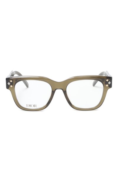 Оправа DIOR EYEWEAR хаки цвета по цене 82300 руб., арт. CD DIAM0ND0 S4I 5500, фото 3 Оправа DIOR EYEWEAR, арт. CD DIAM0ND0 S4I 5500, фото 3