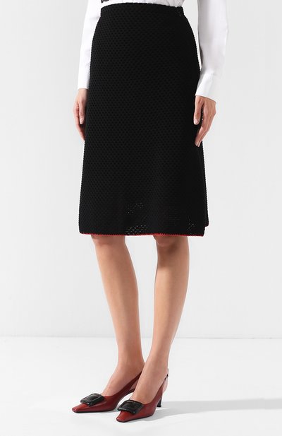 Вязаная юбка-миди из шерсти MARNI, арт. G0MD0001Q0/FWH01, фото 3