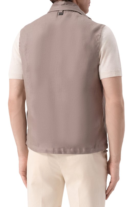 Двусторонний жилет Corneliani 25C5P8-2520153 Бежевый  25C5P8-2520153 Фото 4