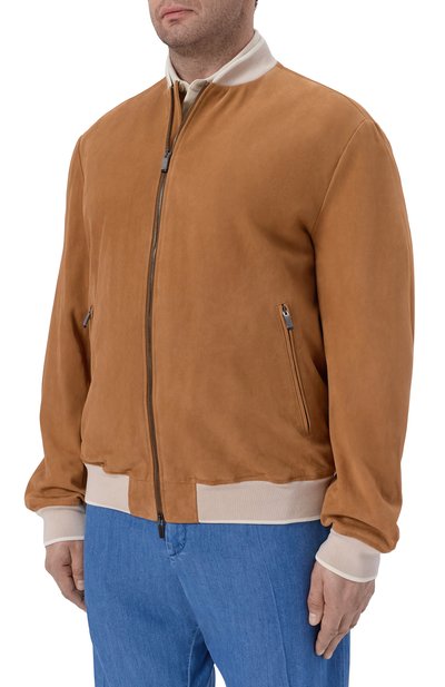 Замшевый бомбер PAUL&SHARK, арт. 26412484, фото 3