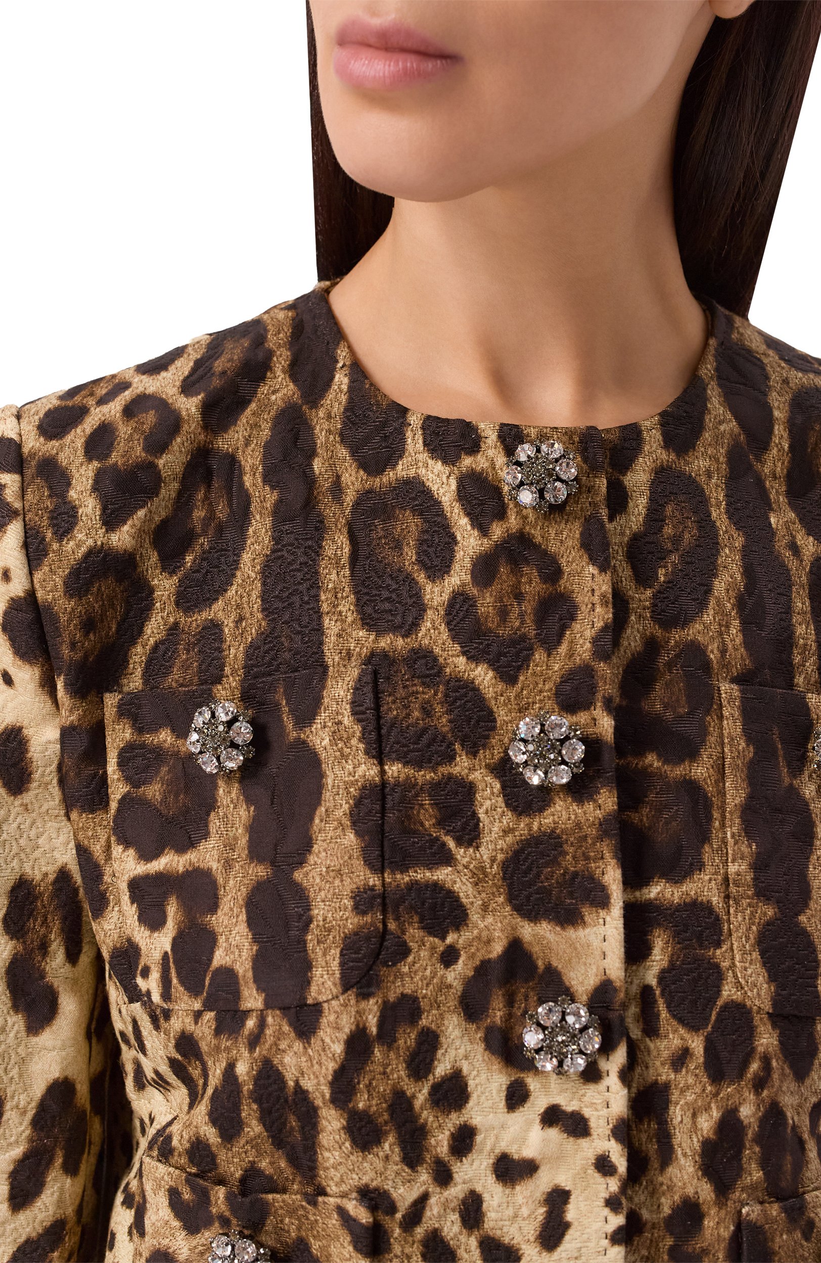 Жакет из хлопка и шелка DOLCE & GABBANA, арт. F27HKZ/FSTB3, фото 5