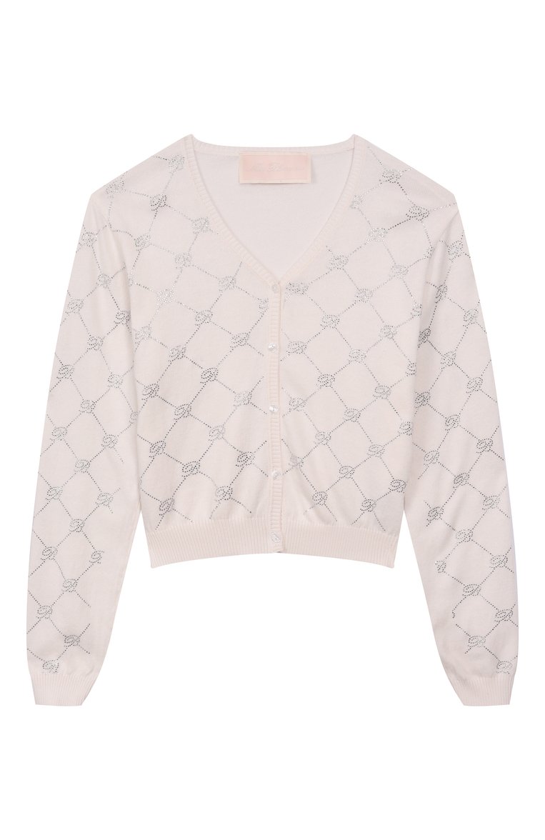 Хлопковый кардиган BLUMARINE, арт. BFMA002.C.FL028/14A-16A, фото 1