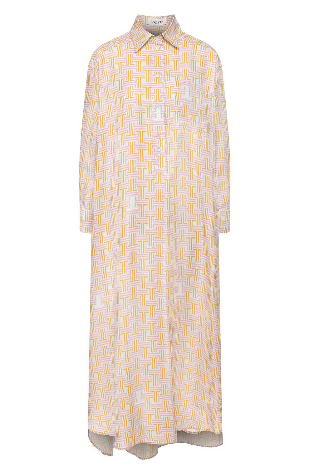 Шелковое платье LANVIN разноцветного цвета по цене 167500 руб., арт. RW-DR372I-4231-E20, фото 1 Шелковое платье LANVIN, арт. RW-DR372I-4231-E20, фото 1